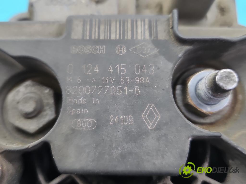 Dacia Sandero I 2008-2012 1.4 8V 75 HP manual 55 kW 1390 cm3 5- Alternator 0124415043 (Alternátory)
