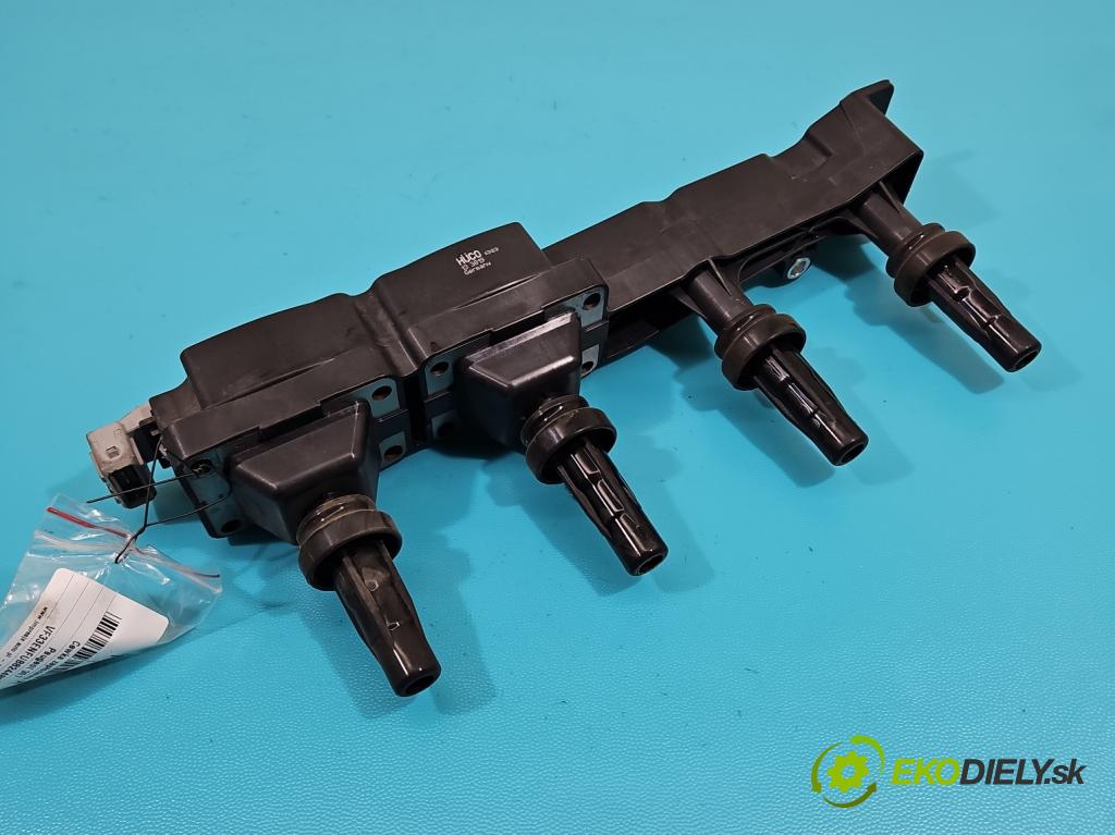 Peugeot 307 1.6 16V 109 HP manual 80 kW 1587 cm3 5- cievka zapaľovacia  (Zapaľovacie cievky, moduly)