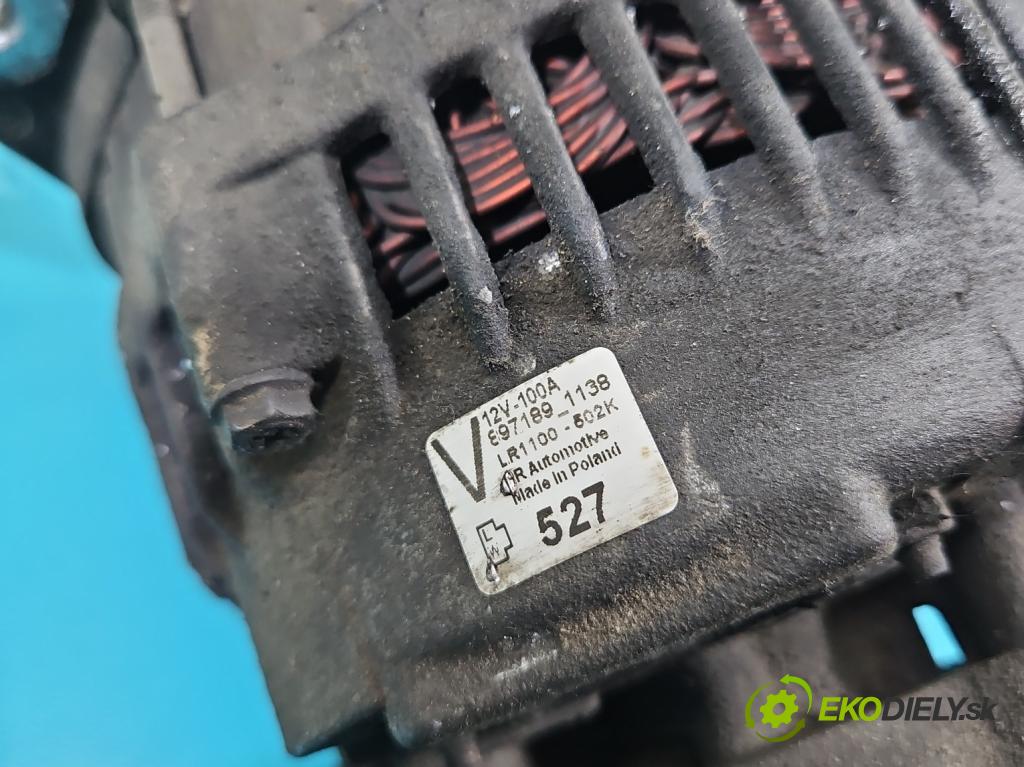 Opel Astra II 1998-2009 1.7 CDTI 80 HP manual 59 kW 1686 cm3 5- Alternator  (Alternátory)