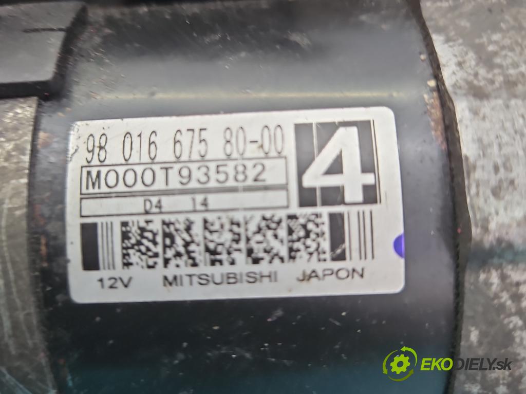 Peugeot 207 1.4 hdi 68 HP manual 50 kW 1398 cm3 3- štartér 9801667580 (Štartéry)