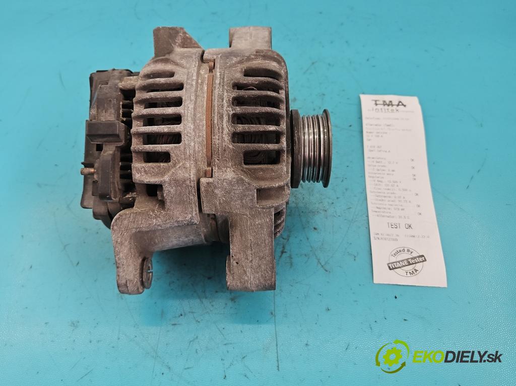 Opel Zafira A 1999-2005 1.8 16V 125 HP manual 92 kW 1796 cm3 5- Alternator 0124415002 (Alternátory)