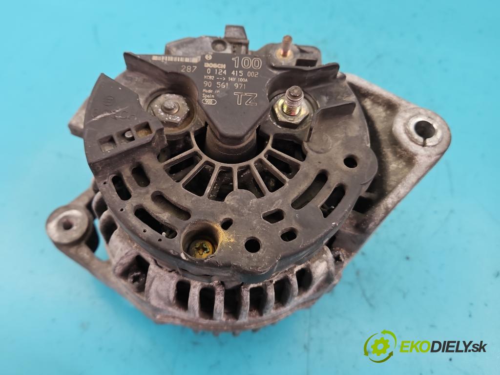 Opel Zafira A 1999-2005 1.8 16V 125 HP manual 92 kW 1796 cm3 5- Alternator 0124415002 (Alternátory)