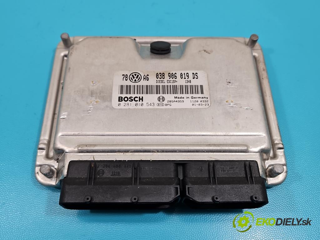 Vw Passat B5 1995-2005 1.9 TDI 131 HP manual 96 kW 1896 cm3 4- riadiaca jednotka motora 038906019DS