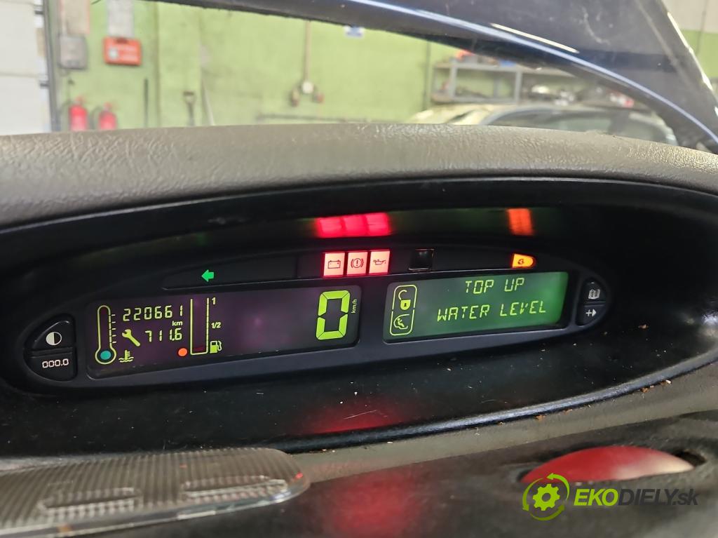 Citroen Xsara Picasso 2.0 HDI 90 HP manual 66 kW 1997 cm3 5- prístrojovka/ budíky 9646685580 (Prístrojové dosky, displeje)