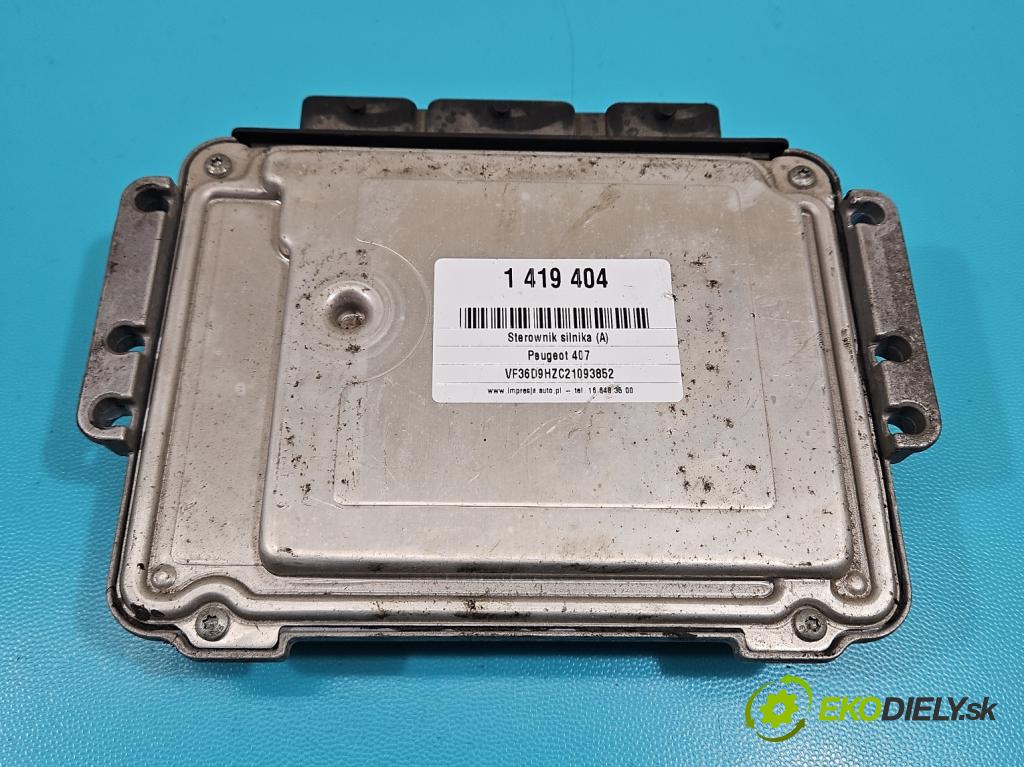 Peugeot 407 1.6 hdi 109 HP manual 80 kW 1560 cm3 4- riadiaca jednotka motora 0281011558
