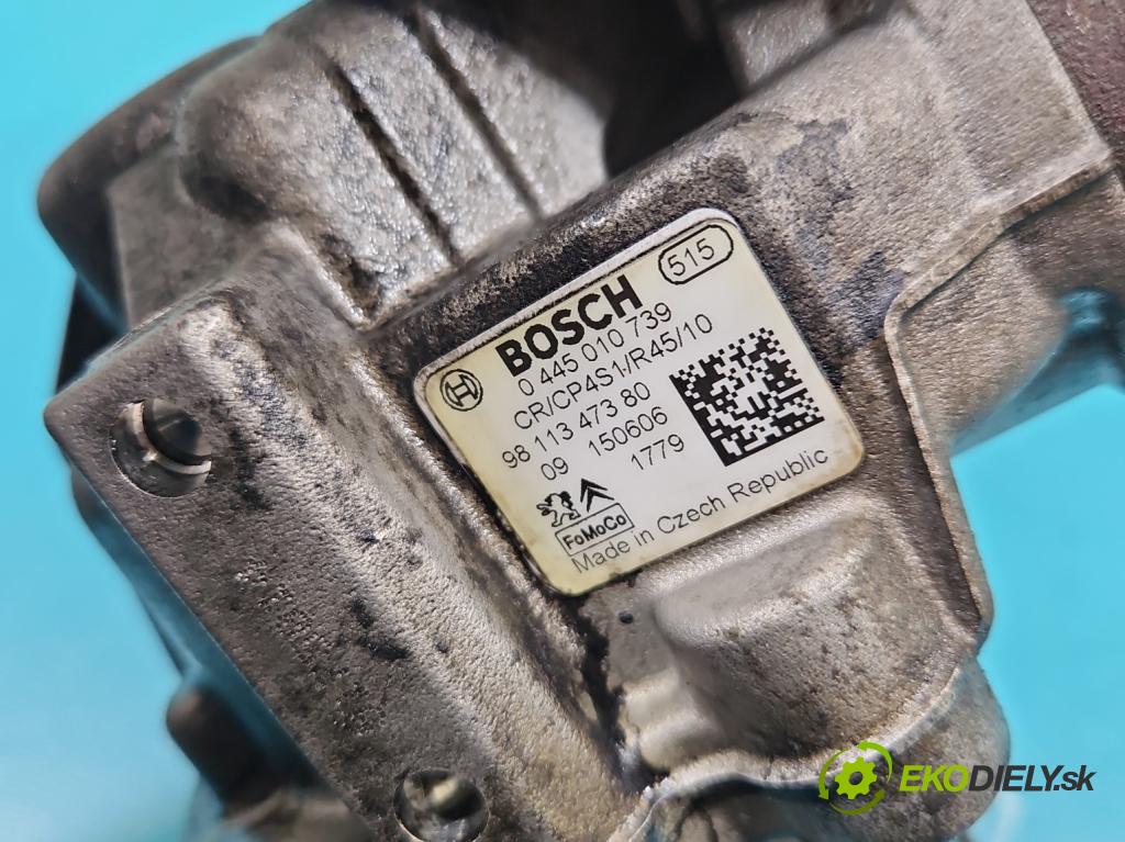 Peugeot 508 2010-2018 1.6 hdi 120 HP manual 88 kW 1560 cm3 4- čerpadlo vstrekovacia 0445010739 (Vstrekovacie čerpadlo)