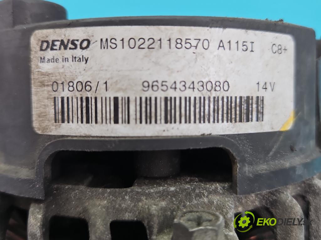 Citroen C4 I 2004-2011 1.4 16V 88 HP manual 65 kW 1360 cm3 5- Alternator 9654343080 (Alternátory)