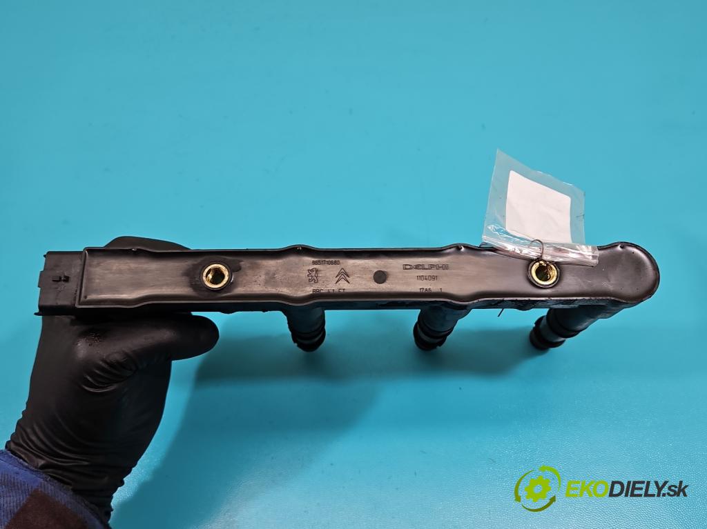 Citroen C4 I 2004-2011 1.4 16V 88 HP manual 65 kW 1360 cm3 5- cievka zapaľovacia 9651710680 (Zapaľovacie cievky, moduly)