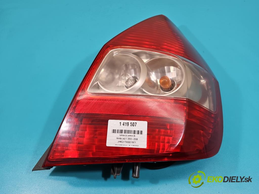 Honda Jazz II 2002-2008 1.3 I-DSI: 83 HP manual 61 kW 1339 cm3 5- svetlo / reflektor zadné pravé  (Kľučka dverí ostatné)