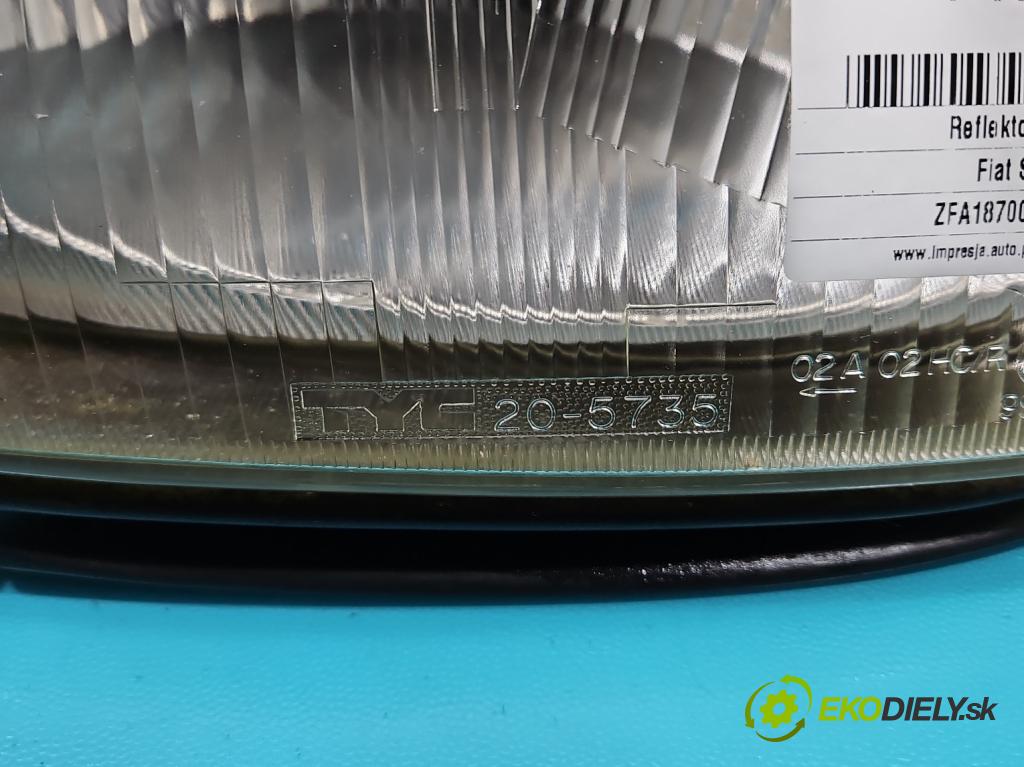 Fiat Seicento 0.9 JEDEN: 39 HP manual 29 kW 899 cm3 3- Reflektor: pravý  (Pravé)