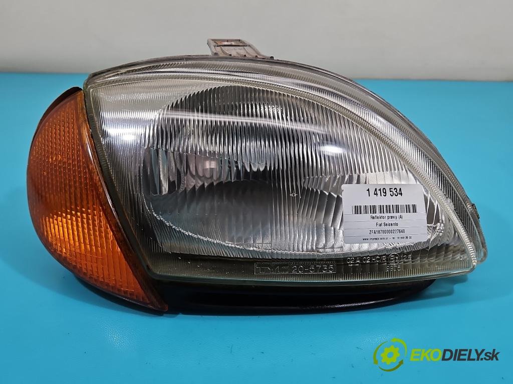 Fiat Seicento 0.9 JEDEN: 39 HP manual 29 kW 899 cm3 3- Reflektor: pravý  (Pravé)