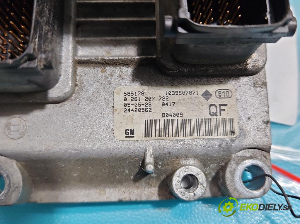 Opel Astra III 2004-2014 1.4 16V 90 HP manual 66 kW 1364 cm3 3- riadiaca jednotka motora 0261207722