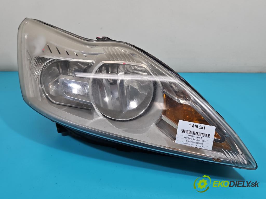 Ford Focus Mk2 2004-2011 1.8 tdci 116 HP manual 85 kW 1753 cm3 5- Reflektor: pravý 8M51-13W029-AD (Pravé)