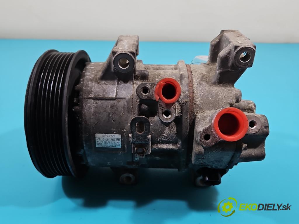 Toyota Avensis II T25 2003-2008 2.2 d-cat 177 HP manual 130 kW 2231 cm3 5- Kompresor: klimatizácie GE447260-1744 (Kompresory klimatizácie)