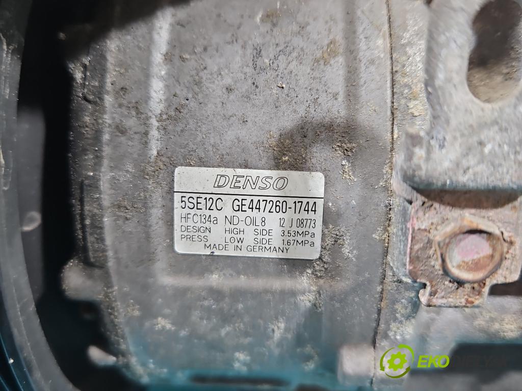 Toyota Avensis II T25 2003-2008 2.2 d-cat 177 HP manual 130 kW 2231 cm3 5- Kompresor: klimatizácie GE447260-1744 (Kompresory klimatizácie)