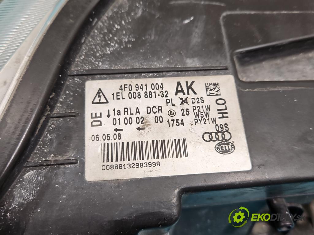 Audi A6 C6 2004-2011 2.7 tdi V6 179KM automatic 132 kW 2698 cm3 5- Reflektor: pravý 4F0941004AK (Pravé)