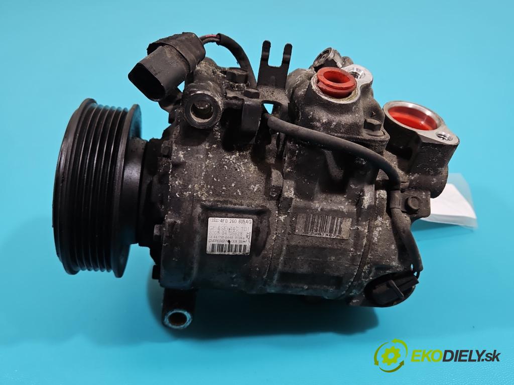 Audi A6 C6 2004-2011 2.7 tdi V6 179KM automatic 132 kW 2698 cm3 5- Kompresor: klimatizácie 4F0260805AG (Kompresory klimatizácie)