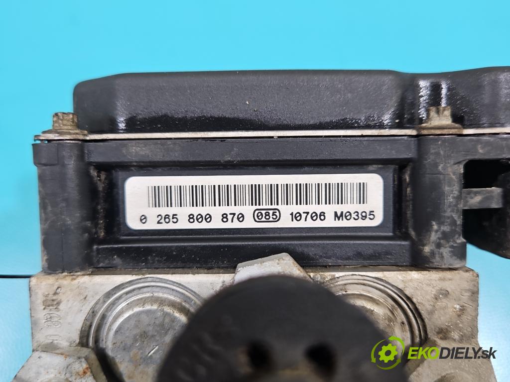 Skoda Fabia II 2007-2014 1.6 tdi 75 HP manual 55 kW 1598 cm3 5- čerpadlo abs 0265800870 (Pumpy ABS)