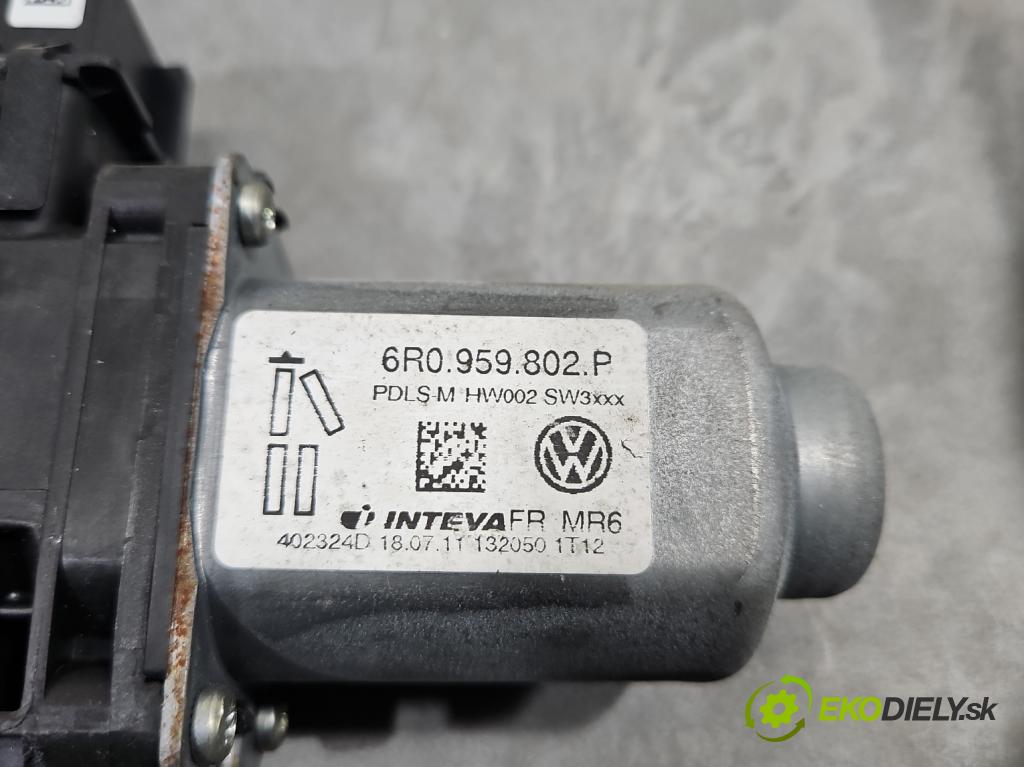 Skoda Fabia II 2007-2014 1.6 tdi 75 hp manual 55 kW 1598 cm3 5- mechanismus stahování přední pravý 6R0959802P