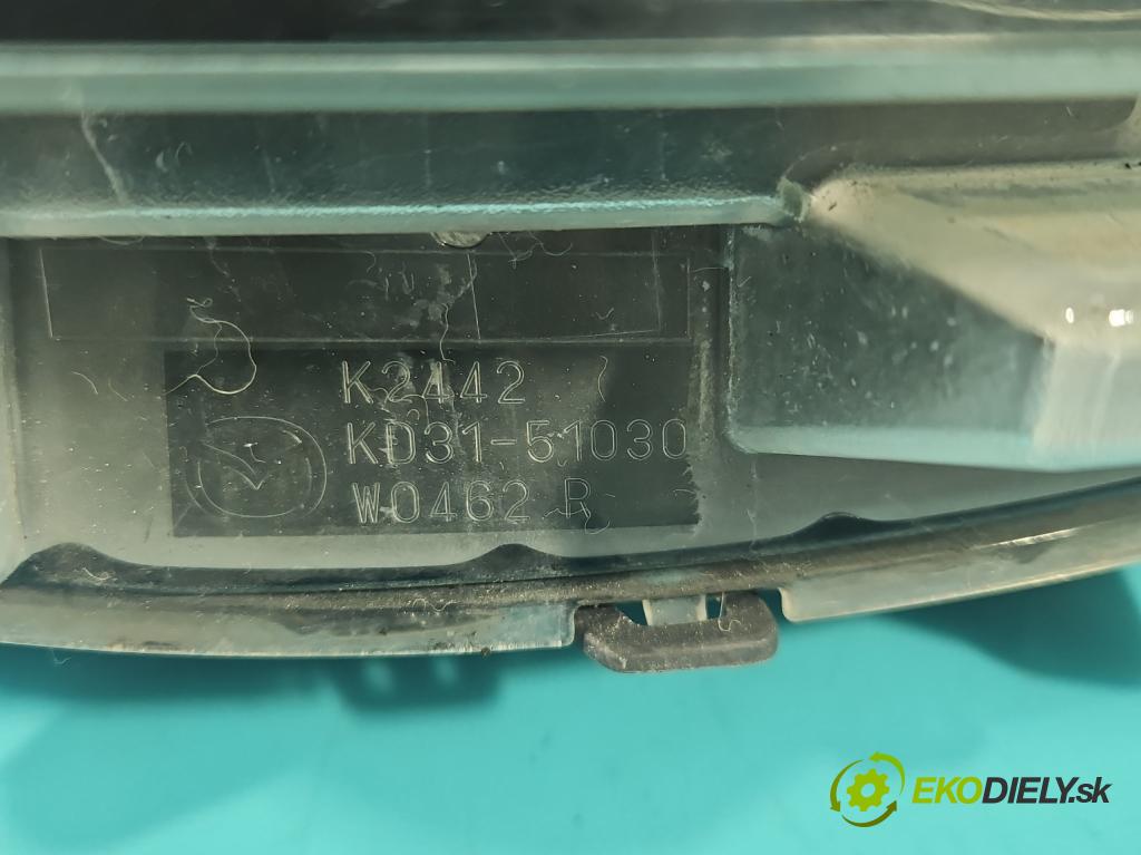 Mazda CX-5 2012-2017 2.2 D SKYACTIV: 150 HP manual 110 kW 2191 cm3 5- Reflektor: pravý KD7751030D (Pravé)