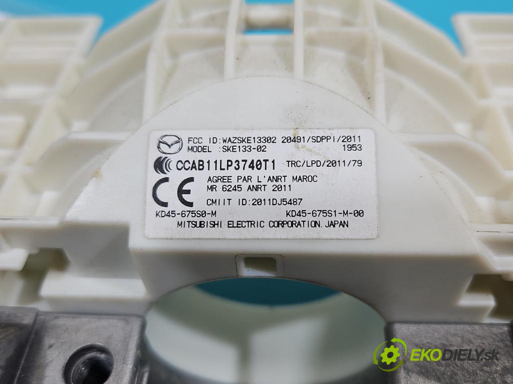 Mazda CX-5 2012-2017 2.2 SKYACTIV: 150 HP manual 110 kW 2191 cm3 5- Blokáda: řízení: K7400AZ91D (Ostatné)