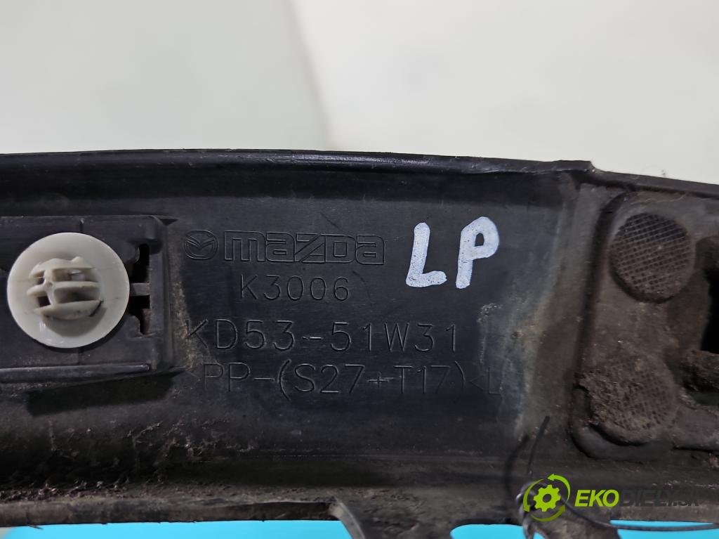 Mazda CX-5 I 2012-2017 2.2 D SKYACTIV: 150 hp manual 110 kW 2191 cm3 5- lišta blatník: přední levé KD53-51W31