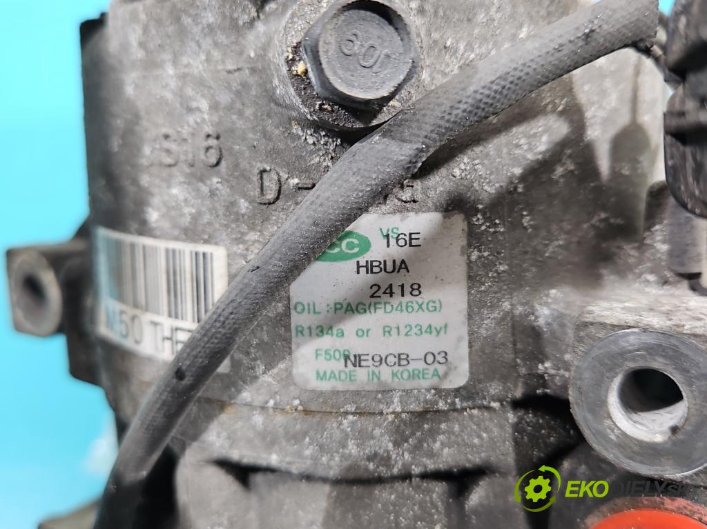 Hyundai Ix35 2.0 16V 163 HP automatic 120 kW 1998 cm3 5- Kompresor: klimatizácie F500NE9CB-03 (Kompresory klimatizácie)