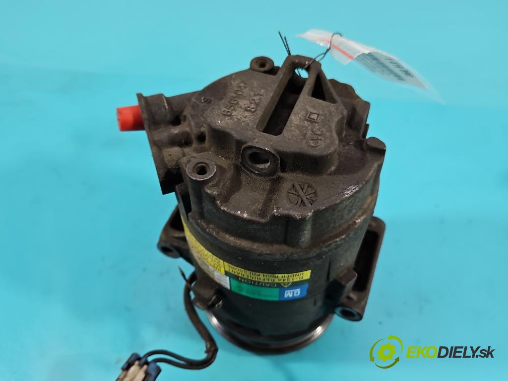 Opel Astra III 2004-2014 1.4 16V 90 HP manual 66 kW 1364 cm3 5- Kompresor: klimatizácie 13124749 (Kompresory klimatizácie)