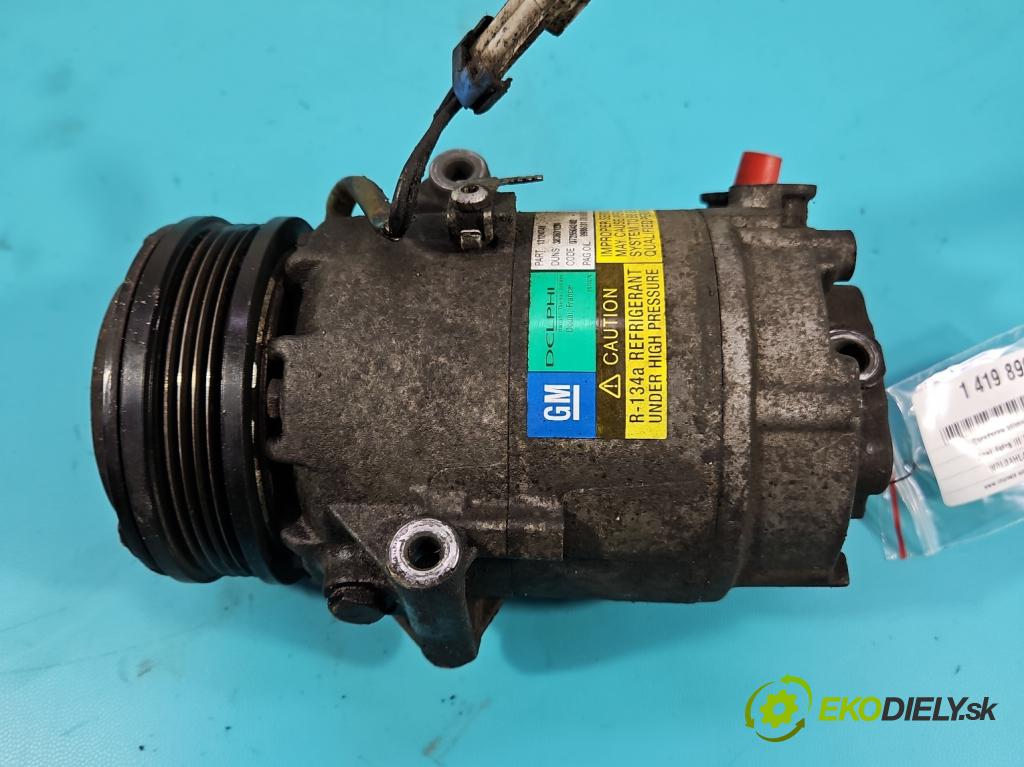 Opel Astra III 2004-2014 1.4 16V 90 HP manual 66 kW 1364 cm3 5- Kompresor: klimatizácie 13124749 (Kompresory klimatizácie)