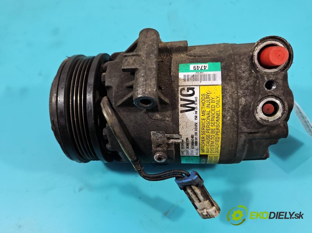 Opel Astra III 2004-2014 1.4 16V 90 HP manual 66 kW 1364 cm3 5- Kompresor: klimatizácie 13124749 (Kompresory klimatizácie)