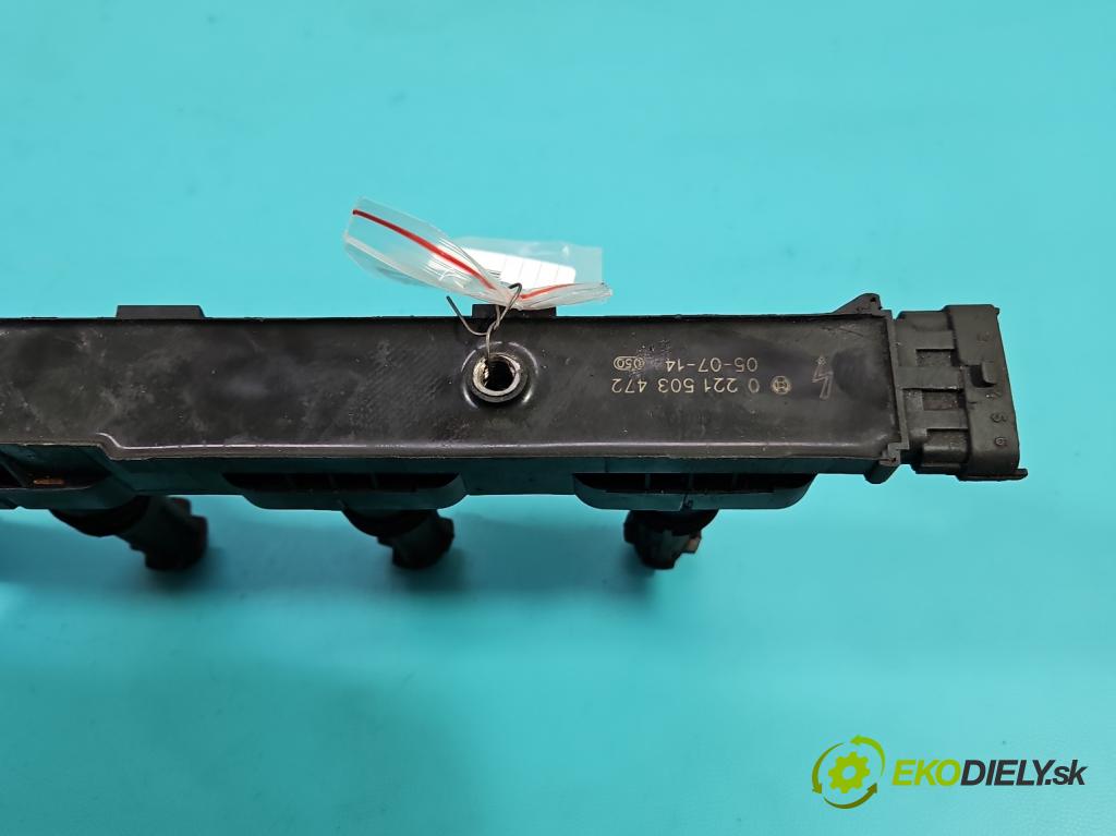 Opel Astra III 2004-2014 1.4 16V 90 HP manual 66 kW 1364 cm3 5- cievka zapaľovacia 0221503472 (Zapaľovacie cievky, moduly)