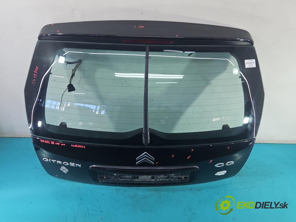 Citroen C3 I 2002-2009 1.4 8V 73 hp manual 54 kW 1360 cm3 5- zadní kufrové dveře (Zadní kapoty)