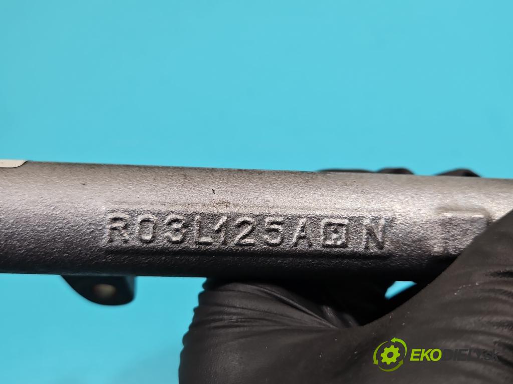 Seat Ibiza IV 6J 2008-2017 1.6 TDI 90 HP manual 66 kW 1598 cm3 5- lišta vstrekovacia 03L130089B (Vstrekovacia lišta)