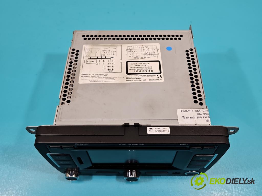 Skoda Octavia II 2004-2013 1.6 tdi 105 hp manual 77 kW 1598 cm3 5- Radio továrna: 3T0035192B