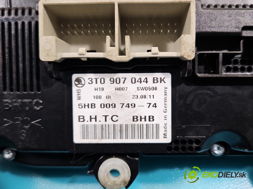 Skoda Octavia II 2004-2013 1.6 tdi 105 HP manual 77 kW 1598 cm3 5- panel kúrenia 3T0907044BK