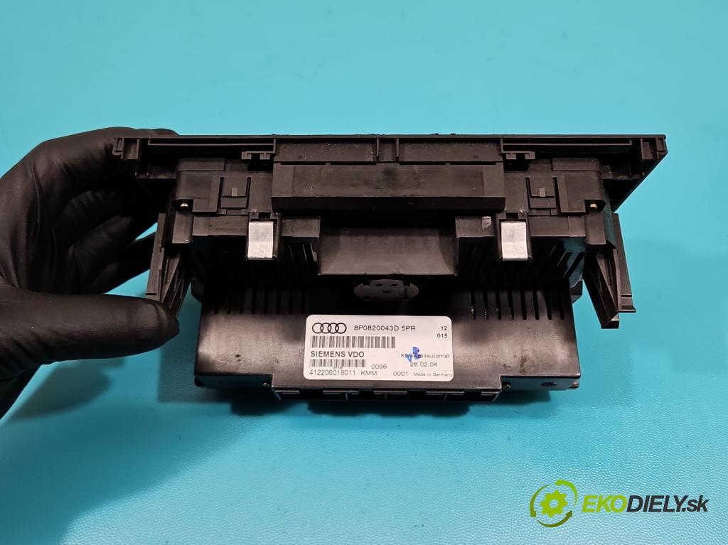Audi A3 8P 2003-2012 1.6 SR 102 HP manual 75 kW 1595 cm3 3- panel kúrenia 8P0820043D