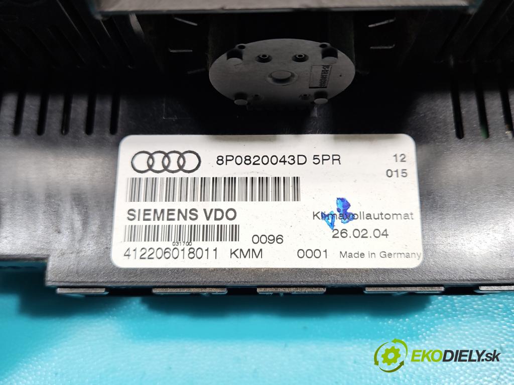Audi A3 8P 2003-2012 1.6 SR 102 HP manual 75 kW 1595 cm3 3- panel kúrenia 8P0820043D
