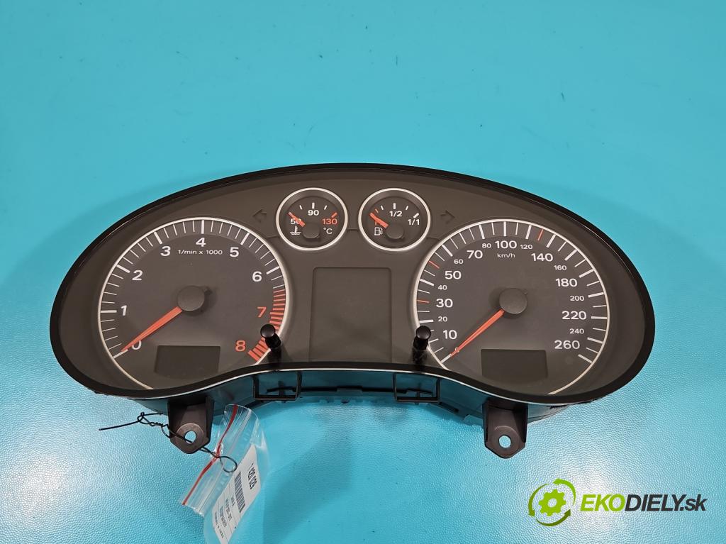 Audi A3 8P 2003-2012 1.6 SR 102 HP manual 75 kW 1595 cm3 3- prístrojovka/ budíky 8P0920900E (Prístrojové dosky, displeje)