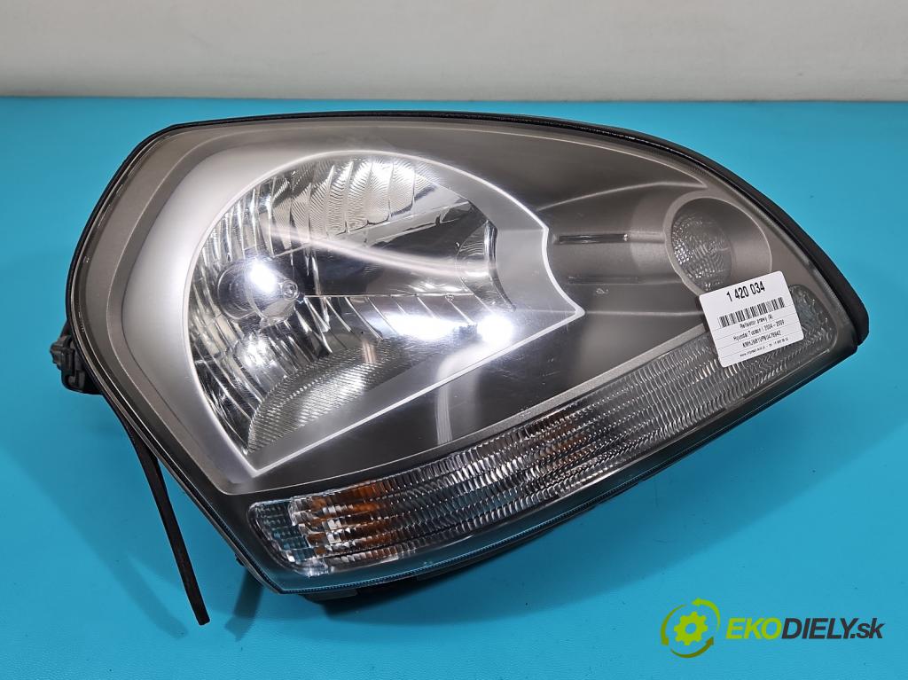 Hyundai Tucson I 2004-2009 2.0 CRDi 16v 140 HP manual 103 kW 1991 cm3 5- Reflektor: pravý 92102-2EXXX (Pravé)