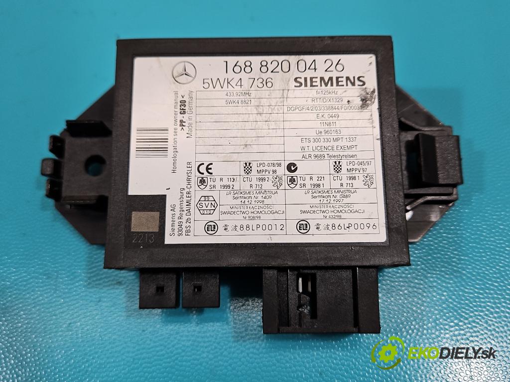 Mercedes A W168 1997-2004 1.6 102 HP manual 75 kW 1598 cm3 5- riadiaca jednotka motora A1661404700