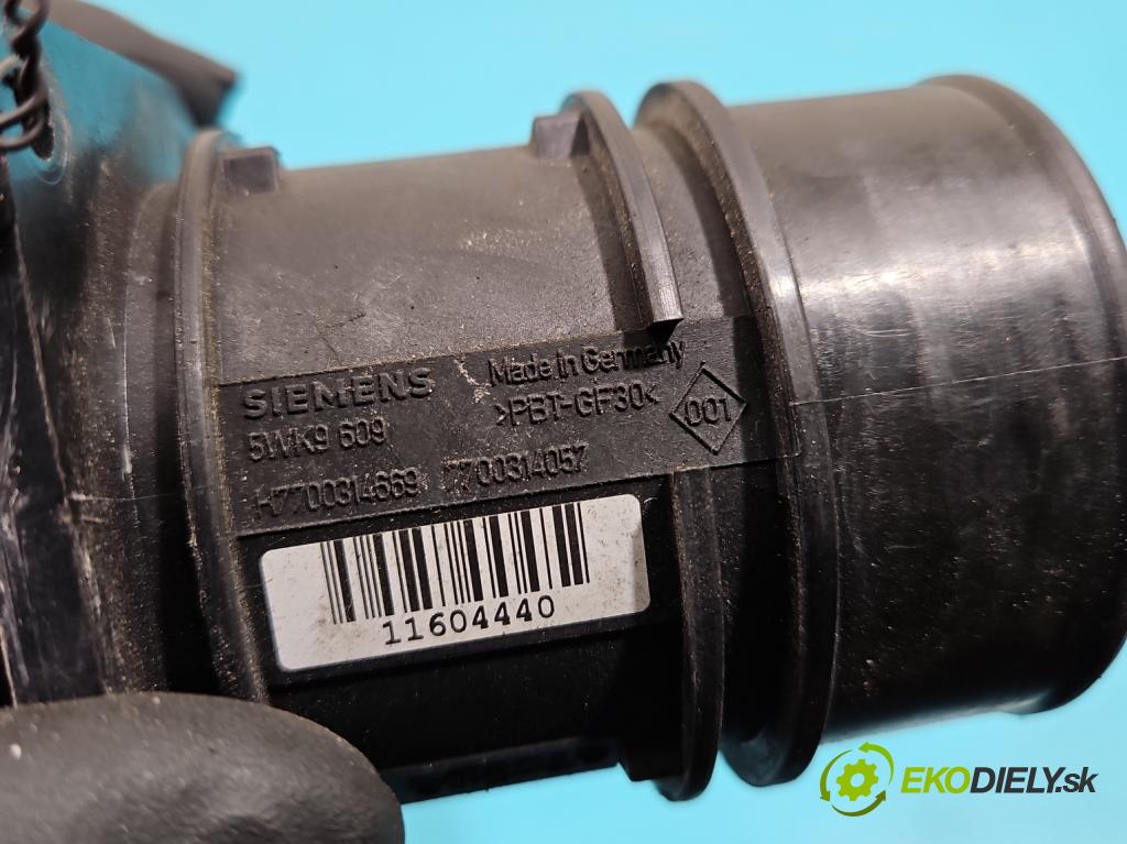 Renault Laguna II 2001-2007 1.9 dci 131 HP manual 96 kW 1870 cm3 5- průtokoměr: 5WK9609 (Váhy vzduchu)