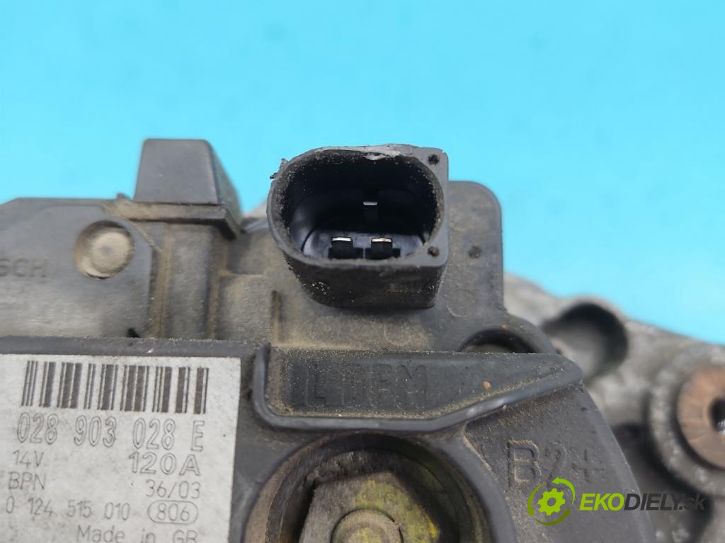 Skoda Octavia I 1996-2010 1.9 tdi 90 HP manual 66 kW 1896 cm3 5- Alternator 028903028E (Alternátory)