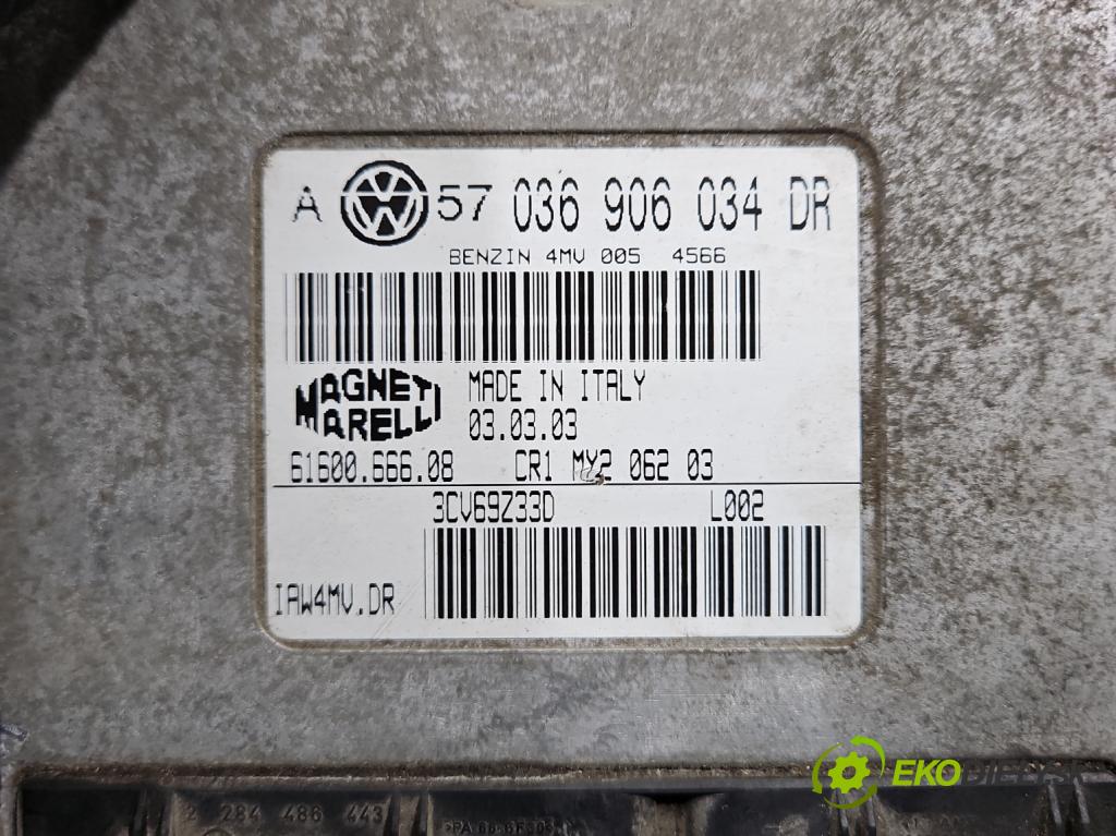Vw Golf IV 1997-2003 1.6 16v 105 HP manual 77 kW 1598 cm3 5- riadiaca jednotka motora 036906034DR