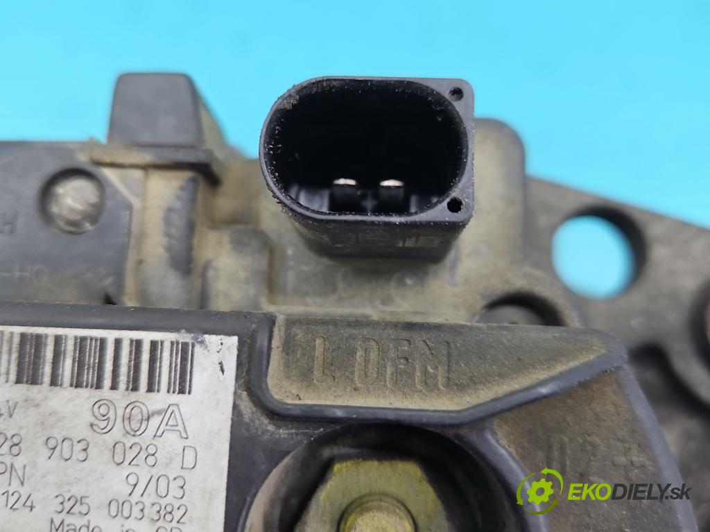 Vw Golf IV 1997-2003 1.6 16v 105 HP manual 77 kW 1598 cm3 5- Alternator 028903028D (Alternátory)