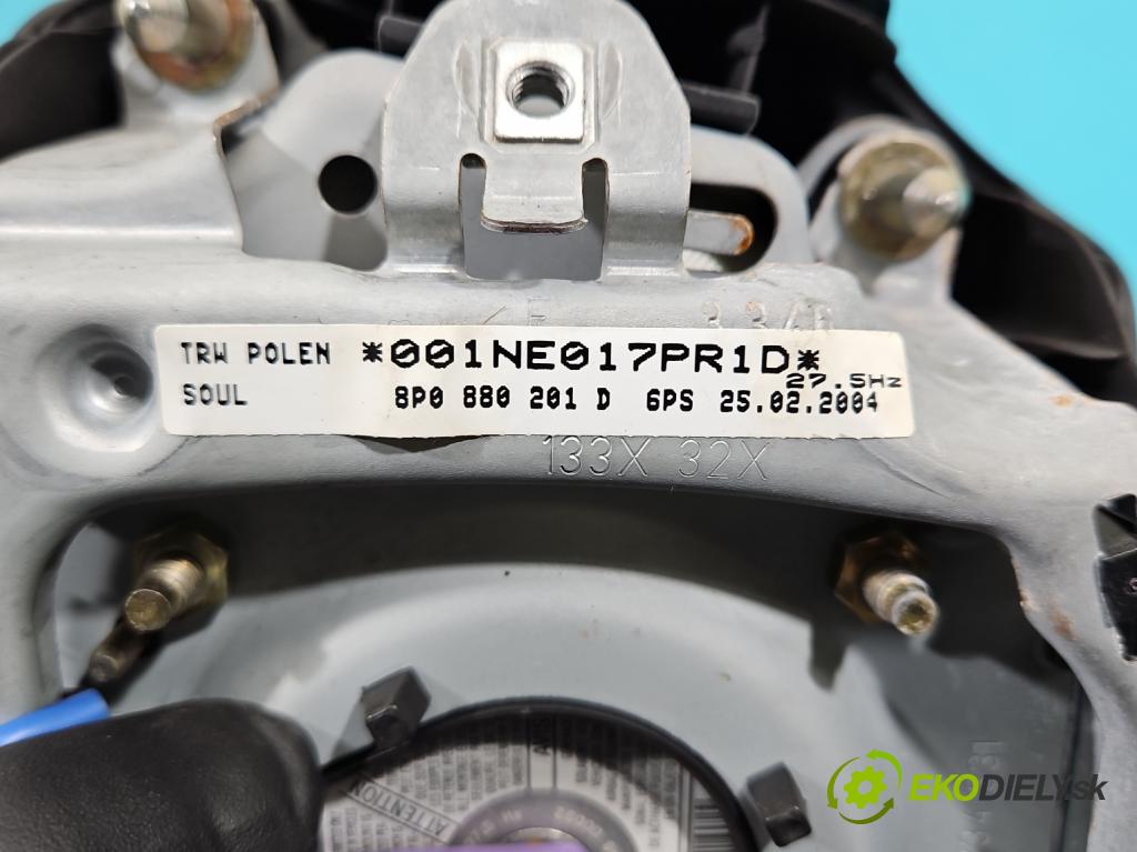 Audi A3 8P 2003-2012 1.6 SR 102 HP manual 75 kW 1595 cm3 3- airbag vzduch: Řidiči: 8P0880201D (Airbagy)
