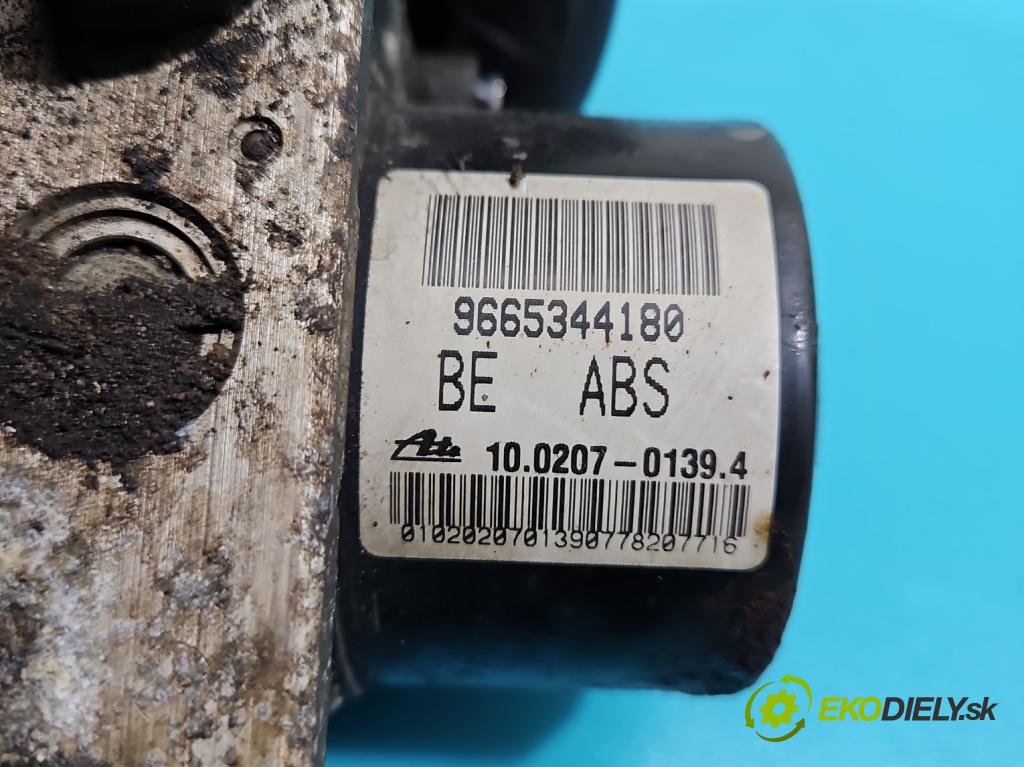 Peugeot 207 1.4 16V 95 HP manual 70 kW 1397 cm3 5- čerpadlo abs 9665344180 (Pumpy ABS)