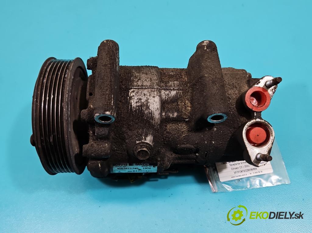 Citroen C3 I 2002-2009 1.4 8V 73 HP manual 54 kW 1360 cm3 5- Kompresor: klimatizácie 9684480480 (Kompresory klimatizácie)