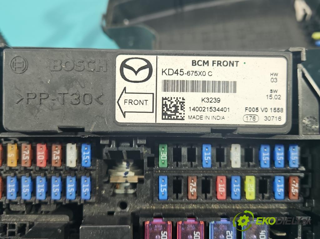 Mazda CX-5 I 2012-2017 2.2 D SKYACTIV: 150 hp manual 110 kW 2191 cm3 5- skříňka pojistková KD45-675X0 (Pojistkové skříňky)