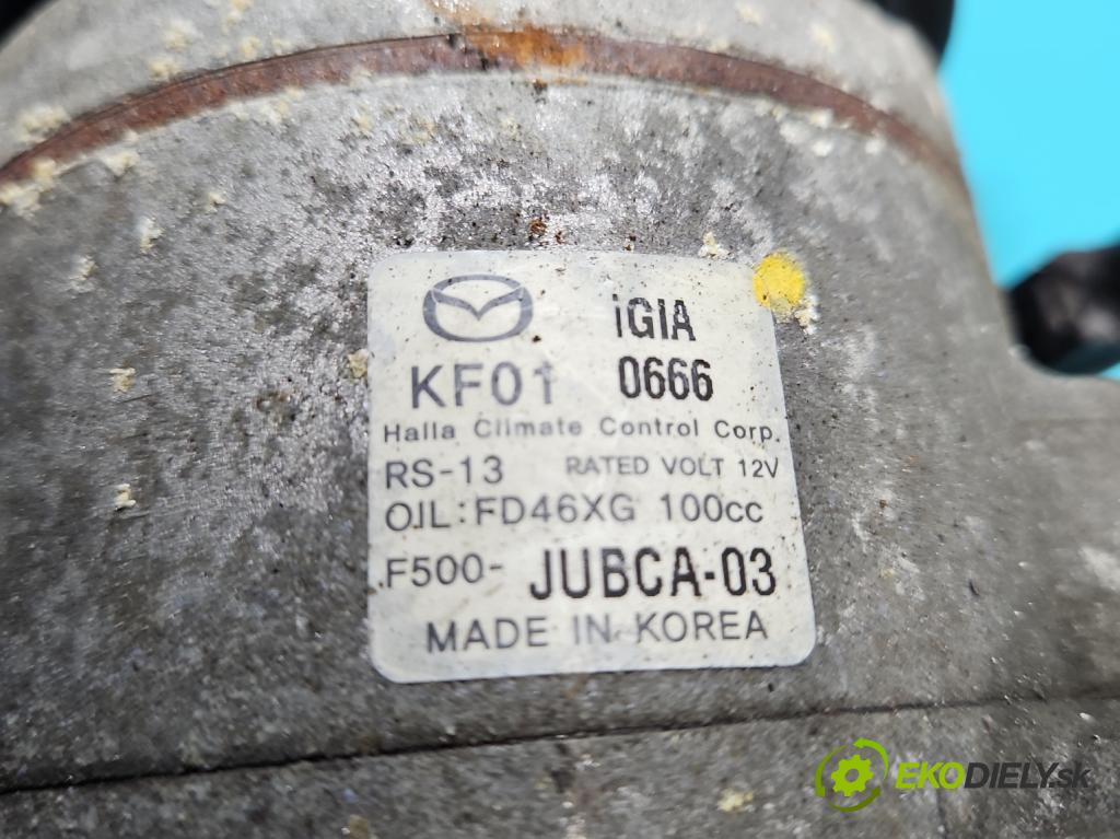 Mazda CX-5 I 2012-2017 2.2 D SKYACTIV: 150 HP manual 110 kW 2191 cm3 5- Kompresor: klimatizácie JUBCA-03 (Kompresory klimatizácie)