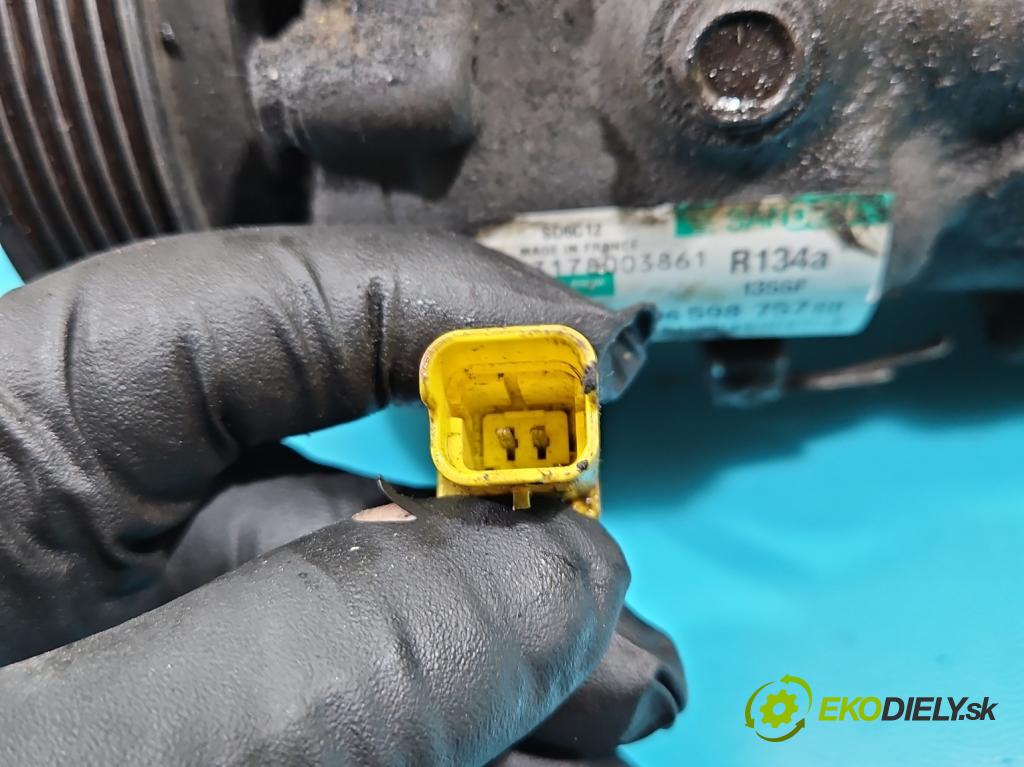 Peugeot 207 1.4 16V 95 HP manual 70 kW 1397 cm3 5- Kompresor: klimatizácie 9659875780 (Kompresory klimatizácie)